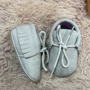 Stylish Cream Kids Moccasins